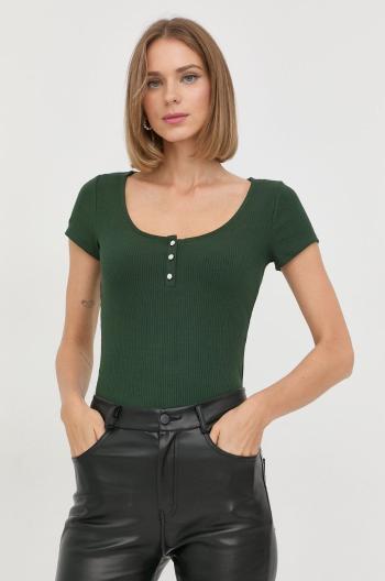 Tričko Guess zelená barva