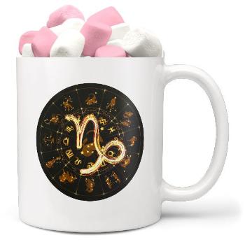 Hrnek Symbol znamení -  Kozoroh (22.12. - 20.1.) (Náplň hrníčku: Marshmallow)