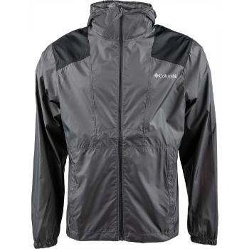 Columbia M FLASHBACK WINDBREAKER Pánská větrovka, tmavě šedá, velikost S