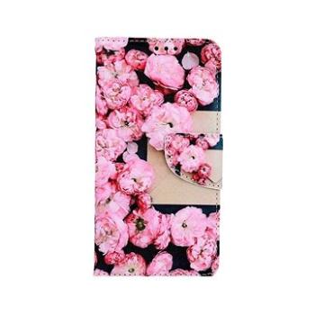 TopQ iPhone 11 knížkové Růžové květy 63802 (Sun-63802)