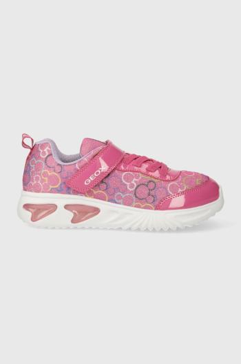 Sneakers boty Geox ASSISTER x Disney fialová barva