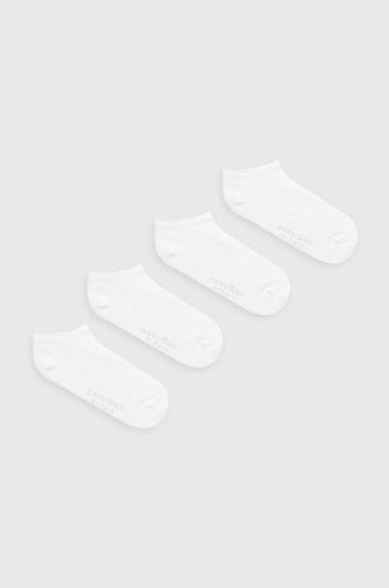 Dětské ponožky GAP 4-pack bílá barva