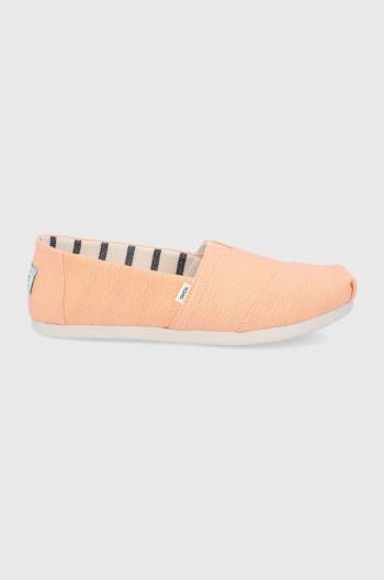 Espadrilky Toms Heritage Canvas oranžová barva