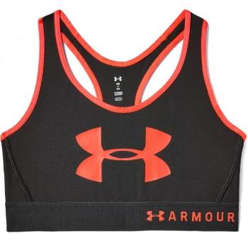 Under Armour MID KEYHOLE GRAPHIC Dámská podprsenka, černá, velikost XS