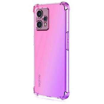 TopQ Kryt Realme 9 Pro+ Shock duhový růžovo-fialový 85563 (85563)