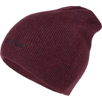 Calvin Klein BASIC WOOL NO FOLD BEANIE Zimní čepice, vínová, velikost