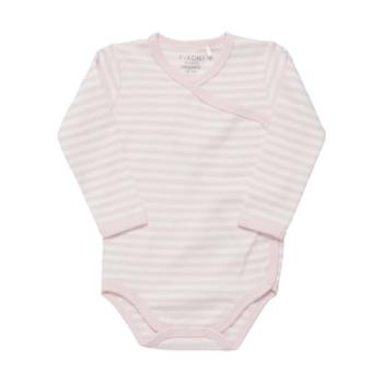 FIXONI Body s dlouhým rukávem Light Rose Stripe