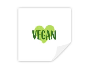 Samolepky hranatý čtverec VEGAN