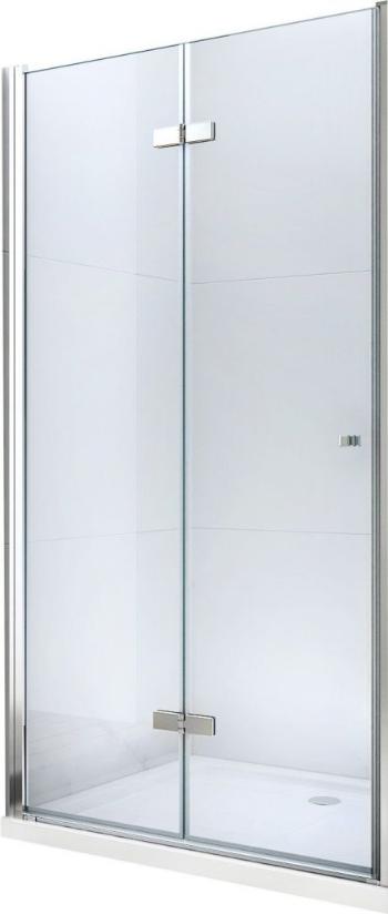 MEXEN LIMA skládací dveře 70x190 cm 6mm, chrom, transparent se stěnovým profilem 856-070-000-01-00