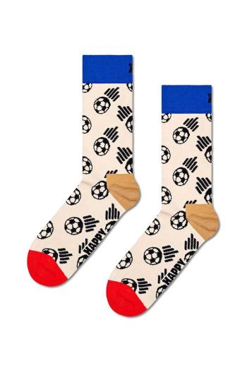 Ponožky Happy Socks Football Sock béžová barva