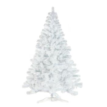 Umělý vánoční stromek bílý výška 150 cm