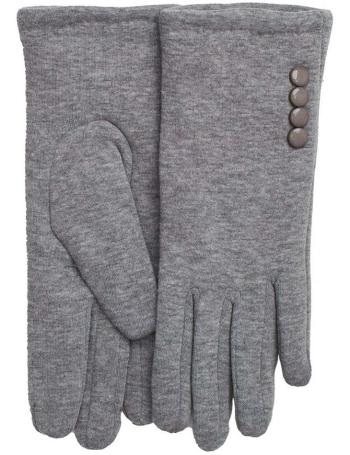 Světle šedé teplé rukavice s knoflíky vel. XL