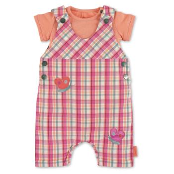 Sterntaler Souprava dungarees a body ecru