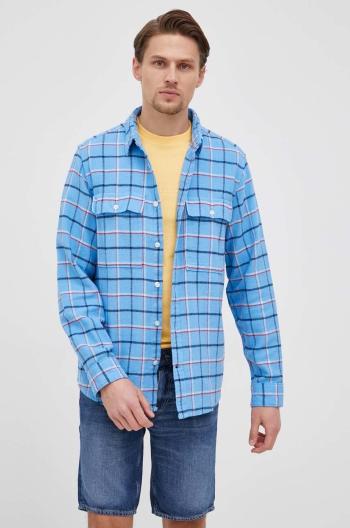 Bavlněné tričko GAP pánská, regular, s klasickým límcem