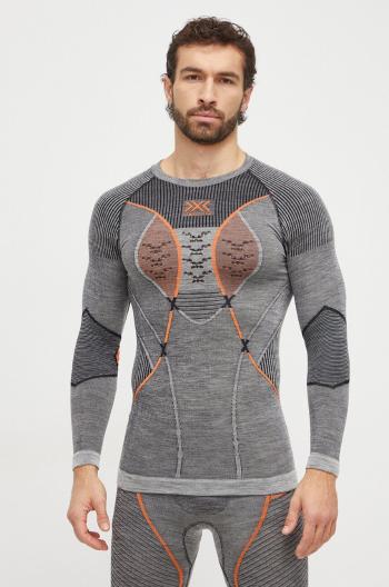 Funkční triko s dlouhým rukávem X-Bionic Merino 4.0 šedá barva