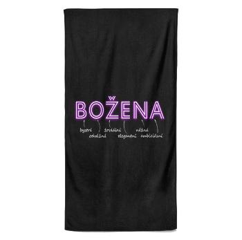 Osuška Ženská jména – NEON (Jméno: Božena, Velikost osušky: 70x140cm)