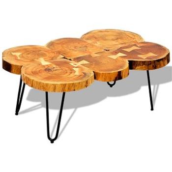 Konferenční stolek 35 cm 6 dřevěných koláčů sheeshamové dřevo (242443)