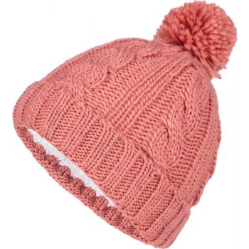 Lewro CHIA Dívčí pletená čepice, růžová, velikost 12-15