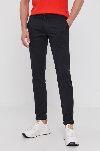 Kalhoty Tommy Hilfiger pánské, tmavomodrá barva, jednoduché