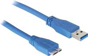 USB 3.0 kabel Delock 83502, 5.00 m, modrá