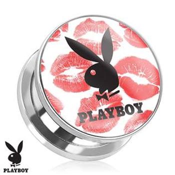 Šperky4U Plug do ucha Playboy KISS - PL01160-06