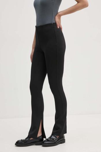 Kalhoty Calvin Klein dámské, černá barva, zvony, high waist, K20K207171