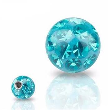 Šperky4U Náhradní kulička s krystaly Swarovski®, 6 mm, závit 1,6 mm - ND01023-06-Q