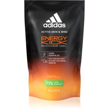 Adidas Energy Kick osvěžující sprchový gel náhradní náplň 400 ml