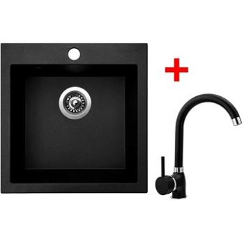 SINKS Viva 455 Granblack+POLO GR (VIV30POGR30)