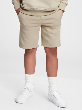 Béžové klučičí dětské kraťasy fleece pull-on shorts GAP