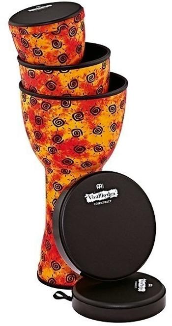 Meinl VR-SDJSET-NH Viva Rhythm Sunshine/Black 10"-12"-8" Djembe