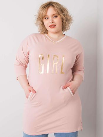 RŮŽOVÁ DÁMSKÁ TUNIKA GIRL RV-BZ-6486.21P-PINK Velikost: ONE SIZE