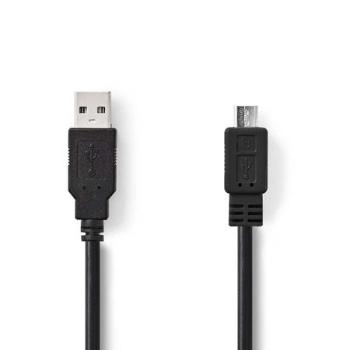 Nedis CCGP60500BK30 - USB 2.0 kabel | A Zástrčka - Micro B Zástrčka | 3 m | Černá barva