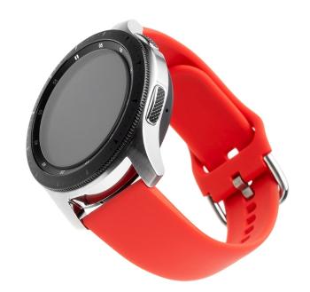 Fixed Silikonový řemínek Silicone Strap s šířkou 20mm pro smartwatch, červený