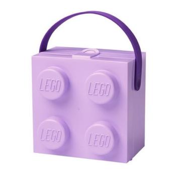 LEGO box s rukojetí fialová