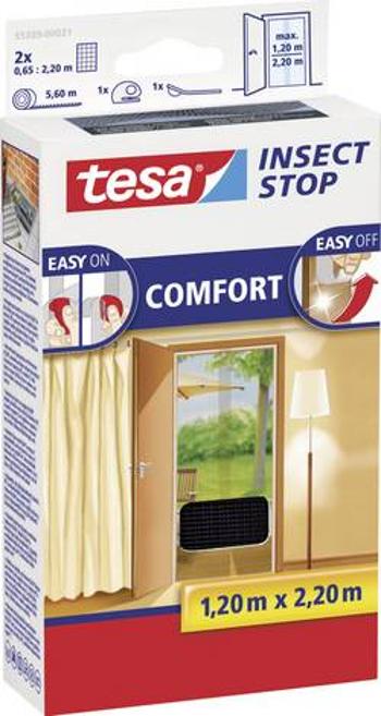 Síťka proti hmyzu do dveří Tesa Comfort, 55389-21, 1,3 x 2,2 m, antracit