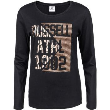 Russell Athletic L/S CREWNECK TEE SHIRT Dámské tričko, černá, velikost L