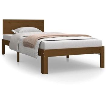 Rám postele medově hnědý masivní borovice 90 × 200 cm, 810483 (810483)