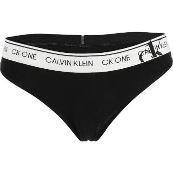 Calvin Klein FADED GLORY-THONG Dámská tanga, černá, velikost L