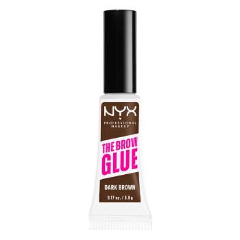 NYX Professional Makeup The Brow Glue Instant Brow Styler 5 g gel a pomáda na obočí pro ženy 04 Dark Brown