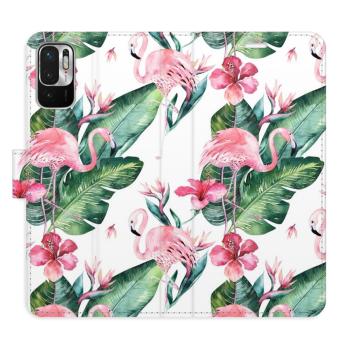 Flipové pouzdro iSaprio - Flamingos Pattern - Xiaomi Redmi Note 10 5G