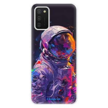 Odolné silikonové pouzdro iSaprio - Neon Astronaut - Samsung Galaxy A02s