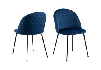 Sada 2 ks − Židle Louise – modrá