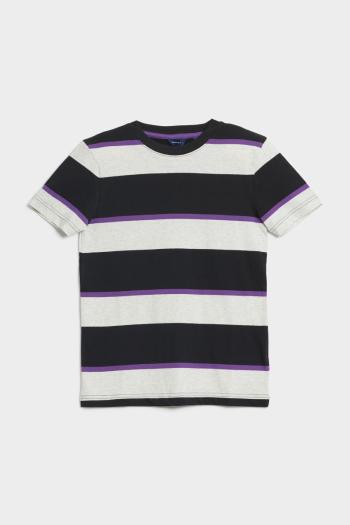 TRIČKO GANT RELAXED STRIPED T-SHIRT černá 176