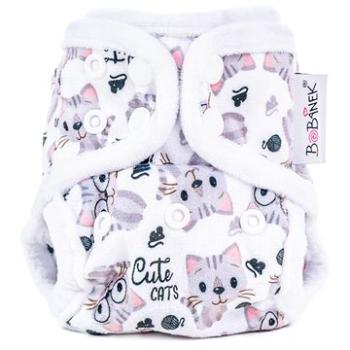 Bobánek Novorozenecké extra jemné svrchní kalhotky patentky - Cute cats (3NSKM)