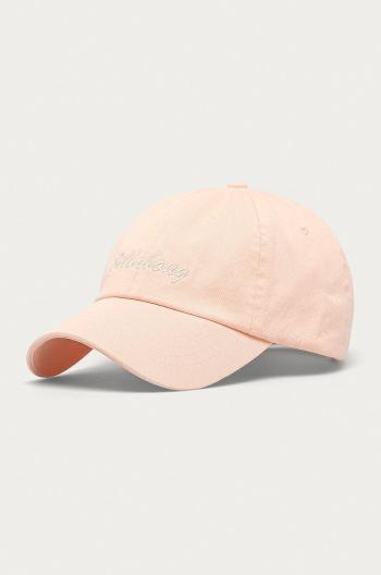 Čepice Billabong růžová barva, s aplikací