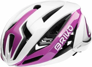 Briko Quasar Shiny White/Plum L Cyklistická helma