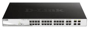 D-Link DGS-1210-24P 28-port Smart PoE Switch, 24x GbE PoE+, 4x RJ45/SFP, PoE 193W