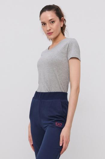 Tričko Emporio Armani Underwear dámské, šedá barva