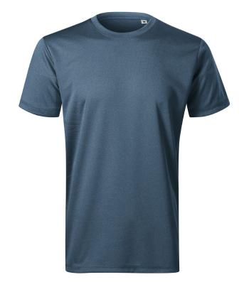 MALFINI Pánské tričko Chance - Tmavý denim melír | M